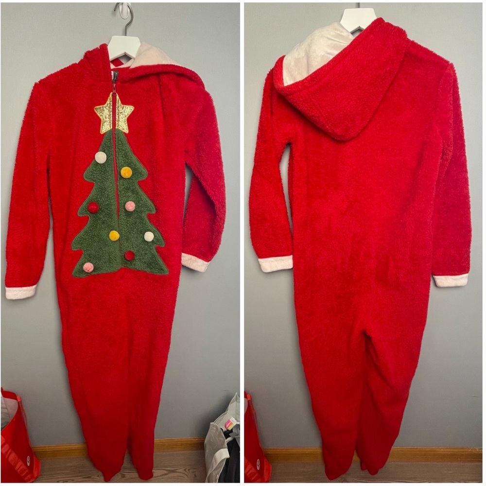 Jaclyn Intimates Women Red Green Long Sleeve Christmas Pajamas | Size Small